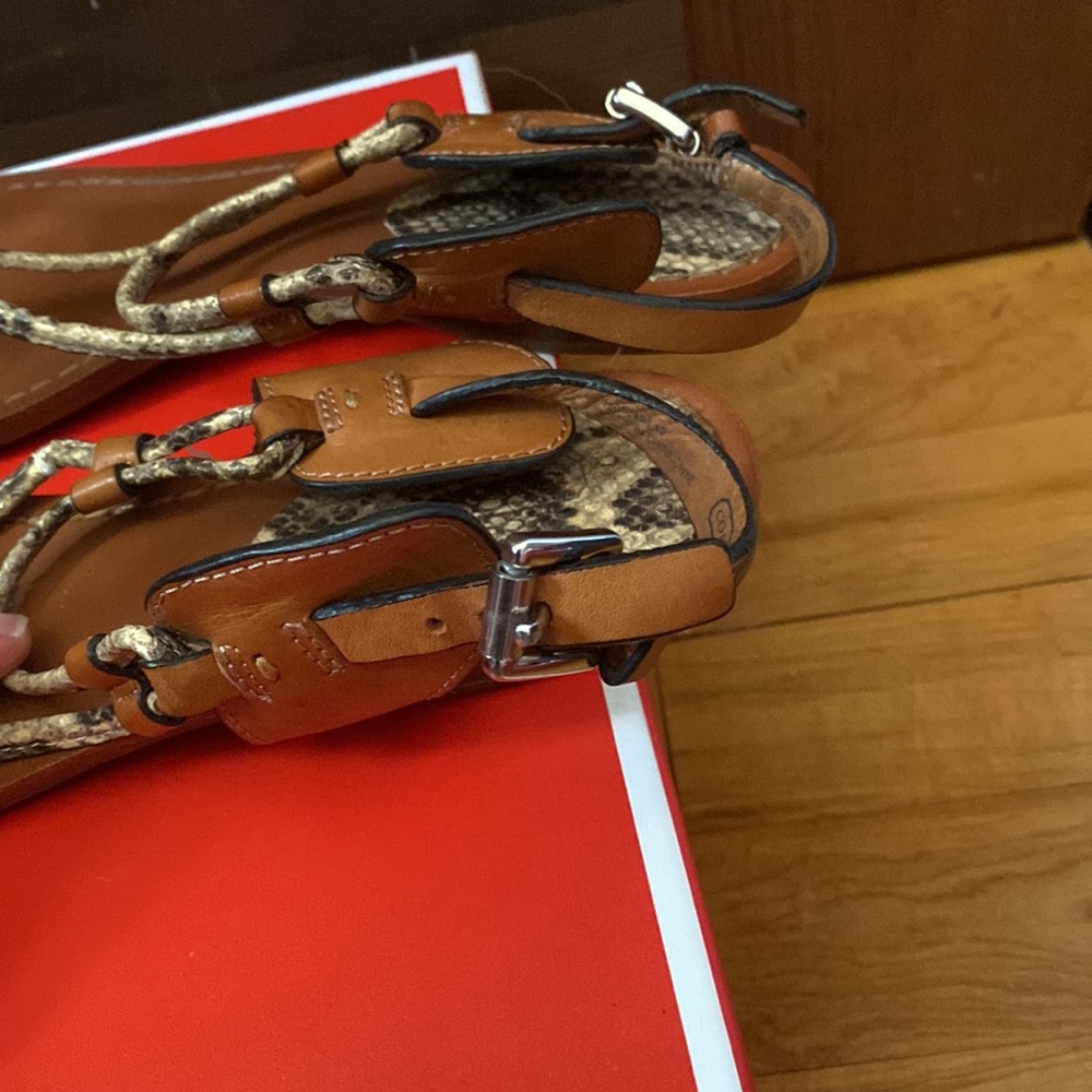 Coach Coco Print Python Leather Natural Ginger Sa… - image 5